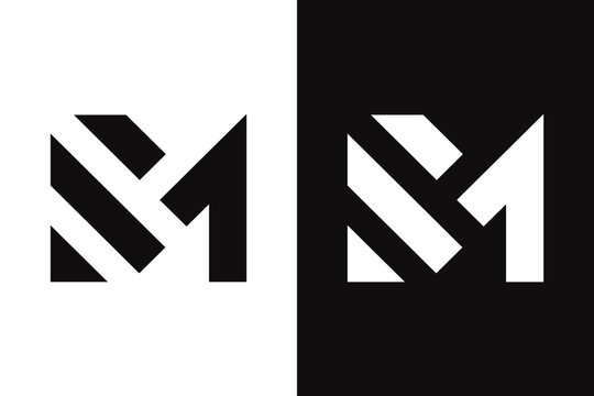 M letter creative logo design icon