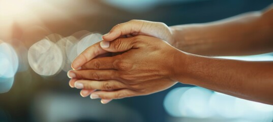 Wall Mural - Close-Up of Hand Massage Session - Therapeutic Techniques for Relaxation and Wellness