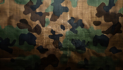 Wall Mural - Camouflage fabric texture background.