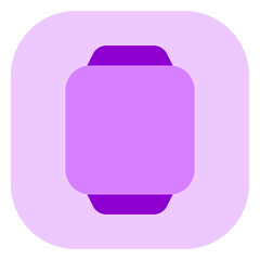 Wall Mural - Editable vector blank square smartwatch screen icon. Part of a big icon set family. Perfect for web and app interfaces, presentations, infographics, etc