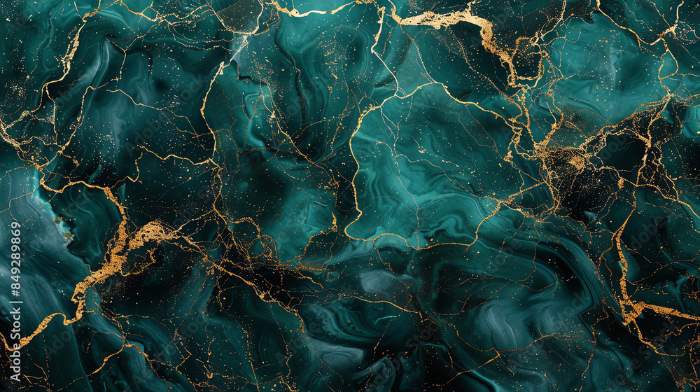 Luxurious dark green marble texture with gold veins. Perfect for ...