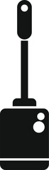 Poster - Simple icon of a toilet brush, a common cleaning tool for maintaining bathroom hygiene