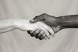 © Bijac - touch of humanity two hands gently connecting black and white photo symbolizing empathy and compassion
