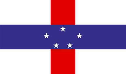 Wall Mural - FLAG OF THE NETHERLANDS ANTILLES