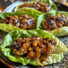 Wall Mural - Lettuce Wrap Burgers