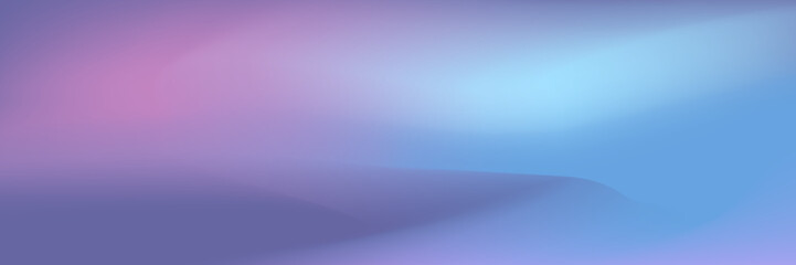 Fototapete - Abstract Smooth Gradient horizontal background. Blurred blue and purple vector illustration