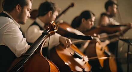 Wall Mural - Students in a music class.