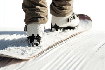 Wall Mural - a snowboarder on a snow covered slope - snowboard stock videos royalty-free footage