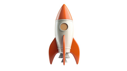 Wall Mural - rocket on a transparent background