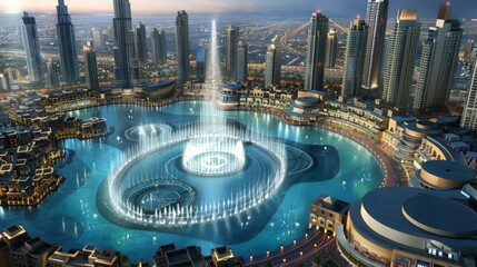 Dubai's iconic landmarks, such as the Dubai Fountain and Dubai Mall, attract millions of visitors annually