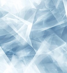 minimalist blue triangular geometric background with abstract opacity and translucency on a white background