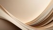 © Indi - smooth curved layers in soft beige and brown tones, modern elegant background with copy space. planning, advertising luxury goods, high-end cosmetics or skincare products, minimalist design concepts.