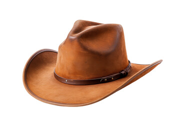 Wall Mural - Cowboy Hat isolated on transparent background, png, cut out.