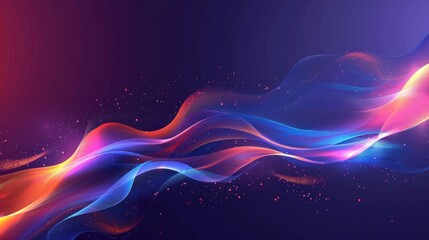 illustration of light speed using color vibrant