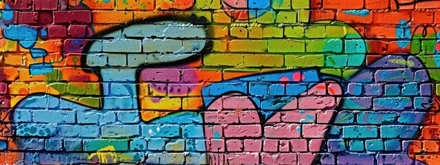 Wall Mural - Peace street art graffiti colorful 