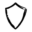 © TukTuk Design - Frame shield texture element, outline border grunge shape icon, decorative doodle for design in vector illustration