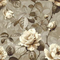 Wall Mural - Seamless traditional flower Indian motif pattern	
