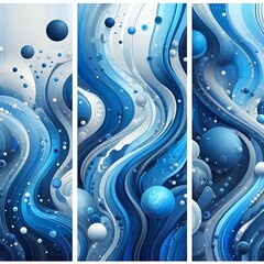 Canvas Print - abstract blue background