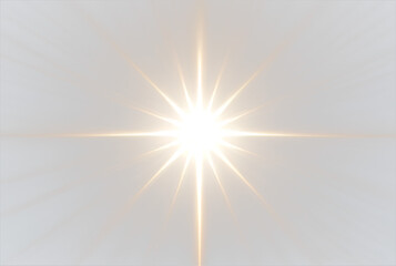 white star isolated on transparent background