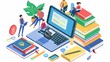 © huiying - Online Education and E-Learning: Engaged Students in Virtual Classrooms Using Digital Learning Platforms for Online Courses and Interactive Learning