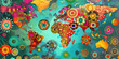 © Lila Patel - Global and Cultural: Rich and vibrant colors inspired by different cultures around the world create a global and multicultural atmosphere. This scheme is often used in cultural festivals