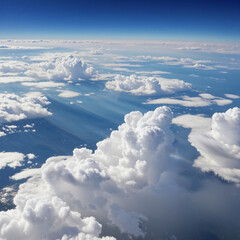 Wall Mural - Realistic vector clouds set on transparent background with a smoky, misty design