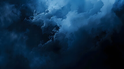 Wall Mural - A dark sky with clouds and stars
