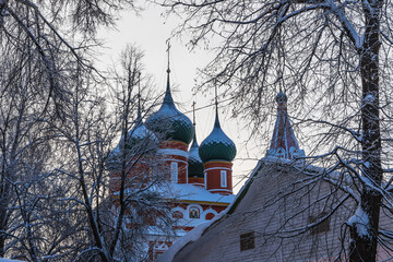 Wall Mural - the historical center of the city of Yaroslavl, Russia, a UNESCO protected site, presents buildings of all styles of Russian architecture of the last five centuries.