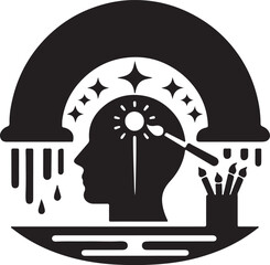 Wall Mural - Vector illustration of rainbow icon