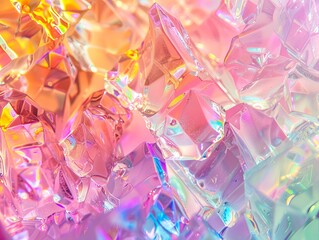 Poster - A stunning abstract photograph featuring vibrant crystal formations, making an ideal wallpaper or background best-seller