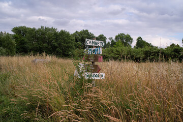 Riserva naturale Valle dell'Aniene, urban city park in Rome, Italy	