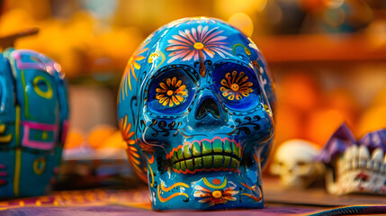 Mexican day of the dead sugar skull