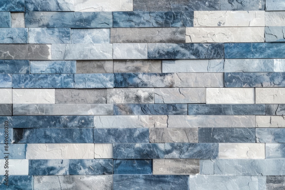 Rectangular Cladding Tiles Modern cladding stone tiles forming a textured wall background with a ...