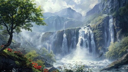 Poster - Breathtaking Pomerode Scenery at Waterfall Exploration