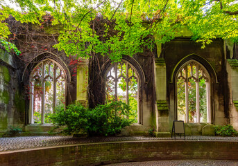 Poster - St. Dunstan-in-the-East church ruins in City of London, UK