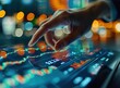 © natasya - Hand Interacting with Stock Market Data