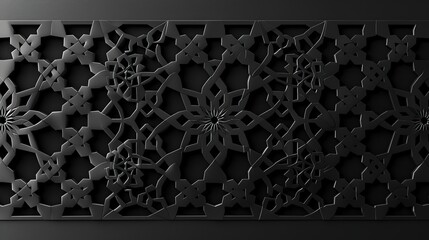 Poster - Black and White Ornamental Design