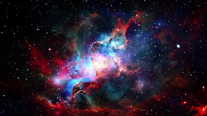 nebula galaxy particles space background
