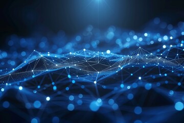 Abstract technology background of high speed global data transfer, ultra fast broadband and connection, digital cyber tech motion 