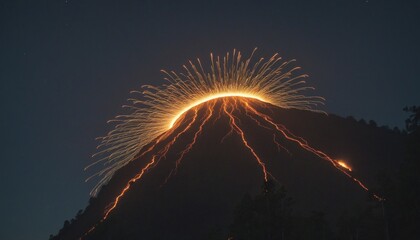 Wall Mural - erupting vulcano