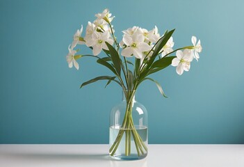Wall Mural - glass vase with flowers