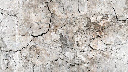 Poster - Cracked wall texture created by concrete cement for background