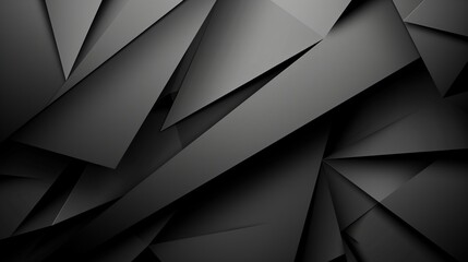 Wall Mural - Abstract Black Geometric Shapes