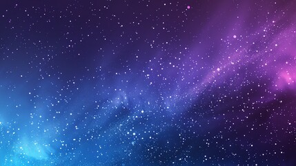 Wall Mural - a dreamy, abstract background of a starry night sky with a hint of purple and blue.