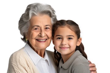 Sticker - Portrait grandmother photography child.