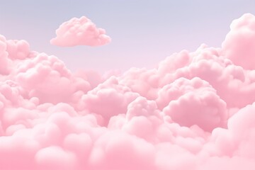 Wall Mural - Fluffy clouds backgrounds outdoors nature.