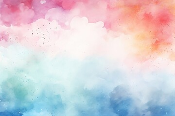 Wall Mural - Watercolor background backgrounds outdoors sky.