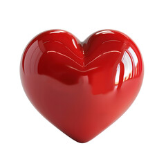 Wall Mural - red hearts, symbol of love and romance, valentine's day realistic 3d isolated on transparent backgro