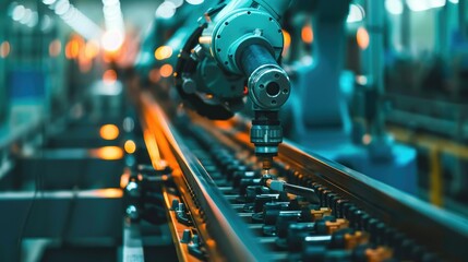 Utilizing robots in production processes for higher efficiency and accuracy AI generated