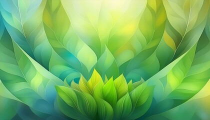 Wall Mural - abstract background with leaves